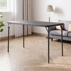Table pliante, Bureaux de jeu, Tables pliantes robustes en cuir PU, Bureau de travail moderne et simple pour la maison et le bureau, Bureau de jeu
