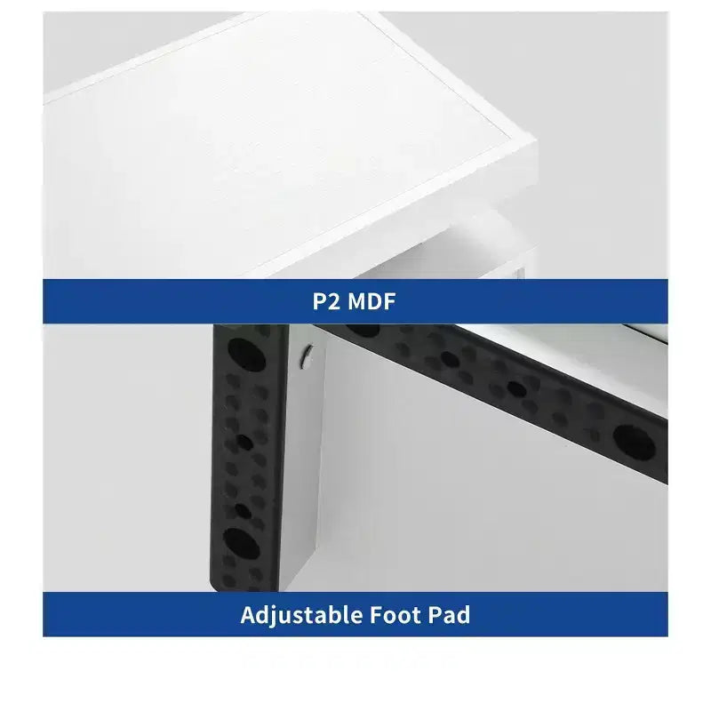 Meuble TV moderne avec station de charge et lumières LED pour téléviseur de 55/60/65 pouces, meuble de divertissement, console multimédia, salon