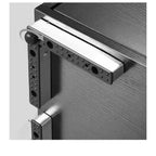 Meuble TV moderne avec station de charge et lumières LED pour téléviseur de 55/60/65 pouces, meuble de divertissement, console multimédia, salon