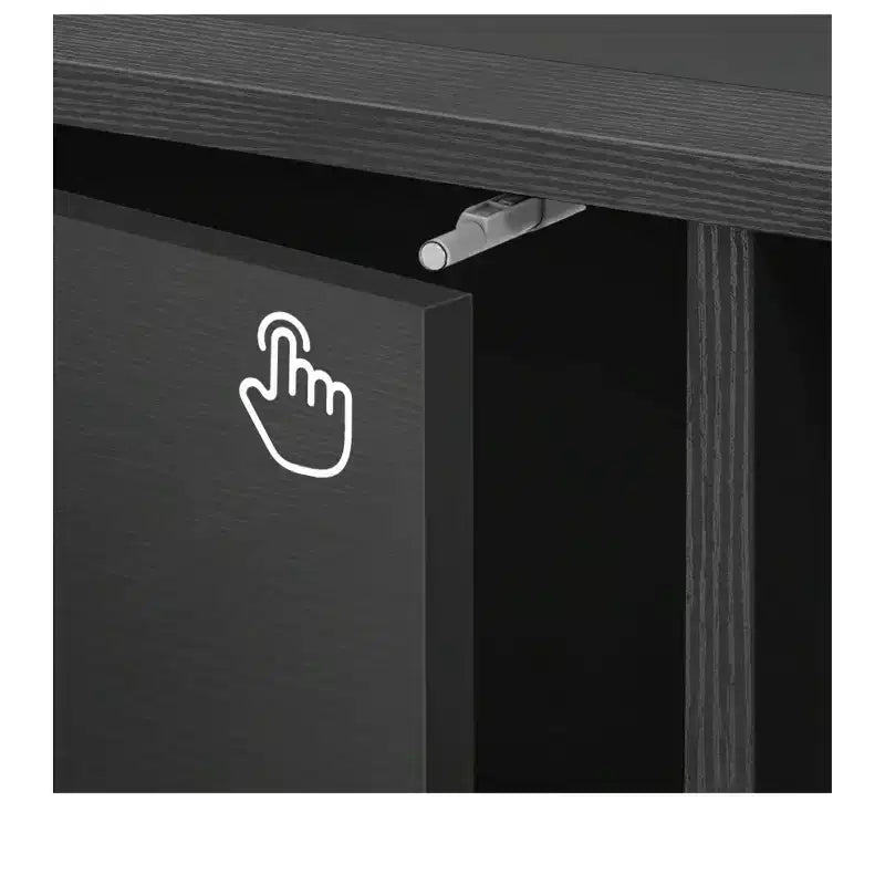 Meuble TV moderne avec station de charge et lumières LED pour téléviseur de 55/60/65 pouces, meuble de divertissement, console multimédia, salon
