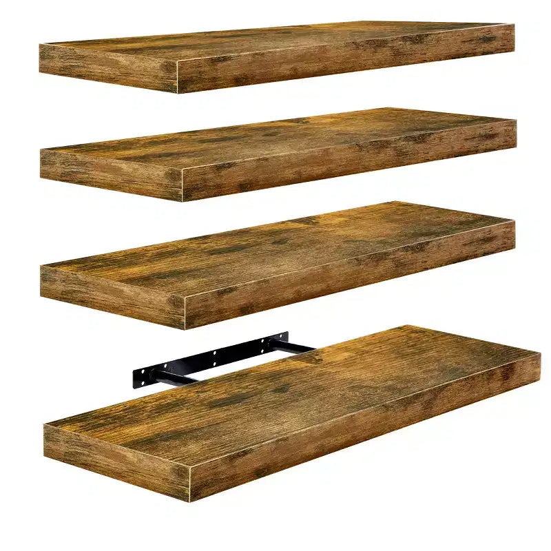Sorbus Lot de 4 étagères murales flottantes en bois de 61 x 22,9 cm - Pour chambre, cuisine, salon, salle de bain
