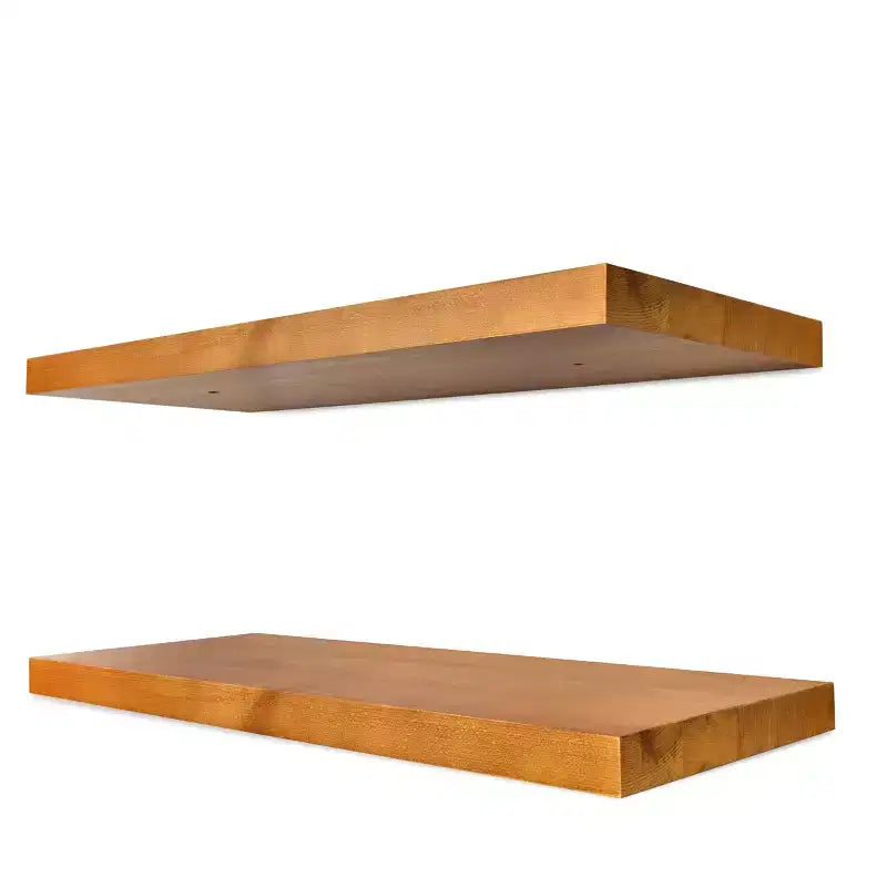 Sorbus Lot de 2 étagères murales flottantes en bois massif de 40,6 cm – pour la décoration de salle de bain, livres, chambre et salon