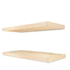 Sorbus Lot de 2 étagères murales flottantes en bois massif de 40,6 cm – pour la décoration de salle de bain, livres, chambre et salon