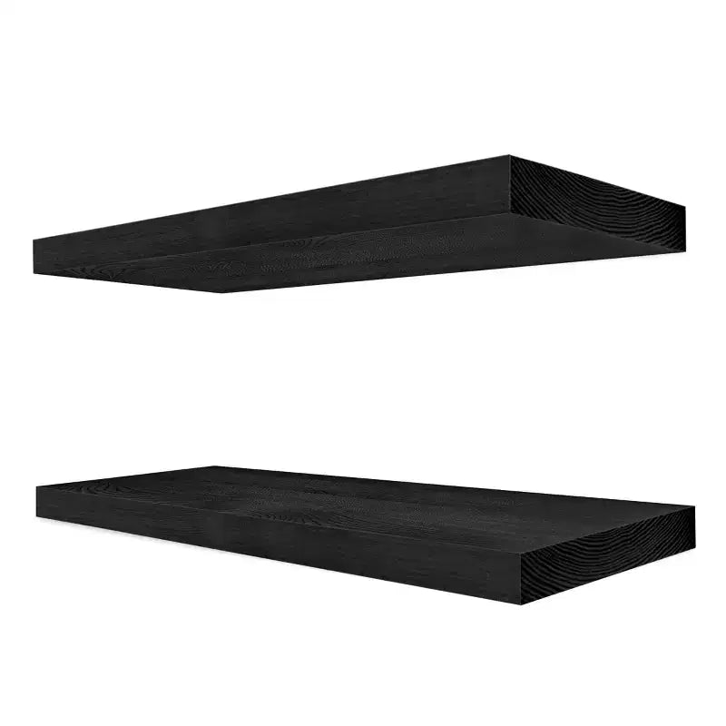 Sorbus Lot de 2 étagères murales flottantes en bois massif de 40,6 cm – pour la décoration de salle de bain, livres, chambre et salon