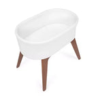 Couffin portable Aero de Delta Children avec pieds en bois, blanc