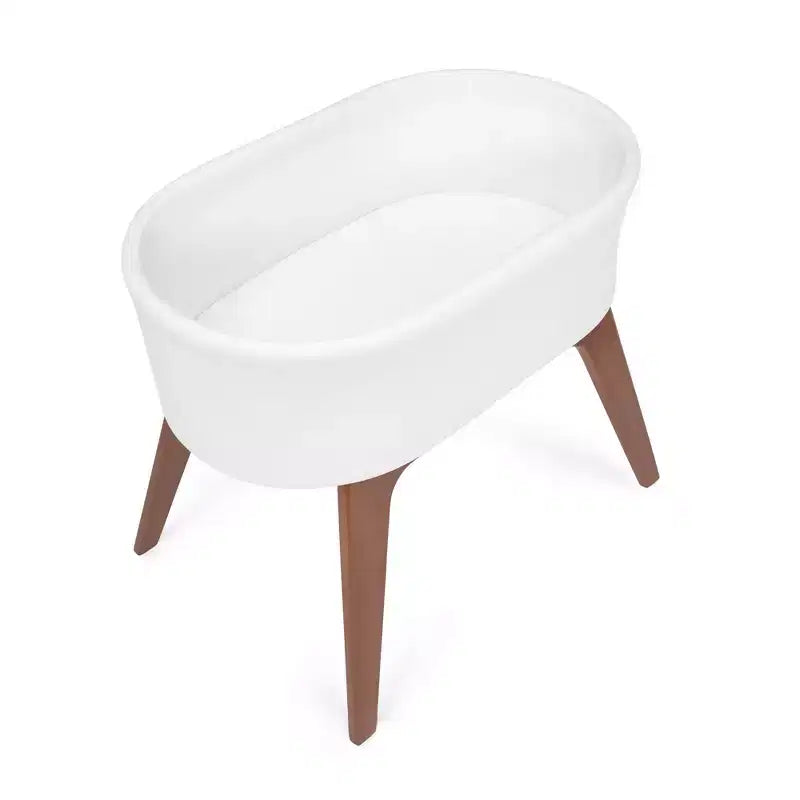 Couffin portable Aero de Delta Children avec pieds en bois, blanc