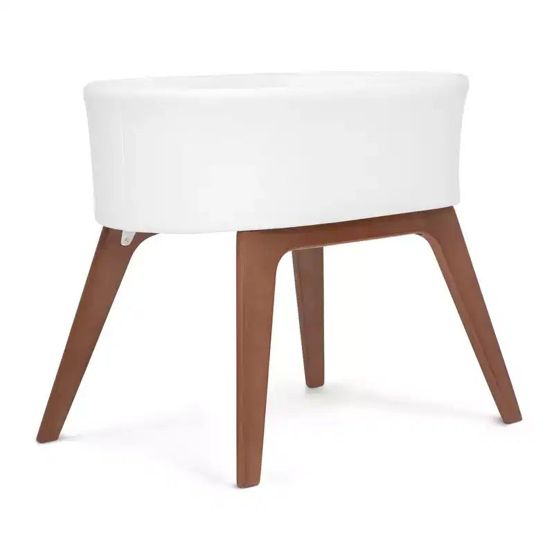 Couffin portable Aero de Delta Children avec pieds en bois, blanc