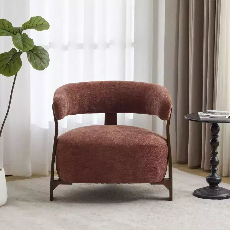 Christopher Knight Home Arnaud Chaise d'appoint moderne en bois courbé et rembourrée