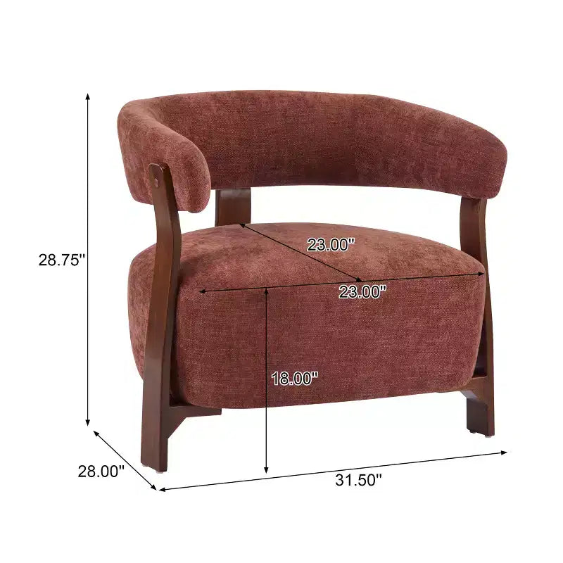 Christopher Knight Home Arnaud Chaise d'appoint moderne en bois courbé et rembourrée