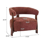 Christopher Knight Home Arnaud Chaise d'appoint moderne en bois courbé et rembourrée