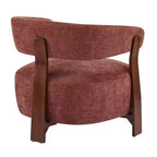 Christopher Knight Home Arnaud Chaise d'appoint moderne en bois courbé et rembourrée