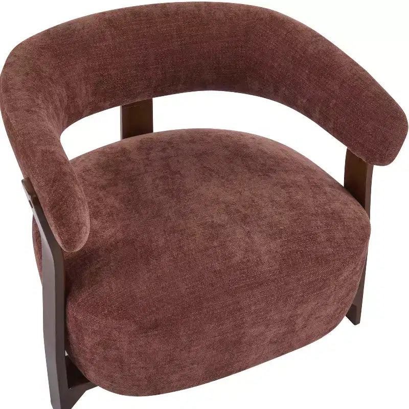 Christopher Knight Home Arnaud Chaise d'appoint moderne en bois courbé et rembourrée