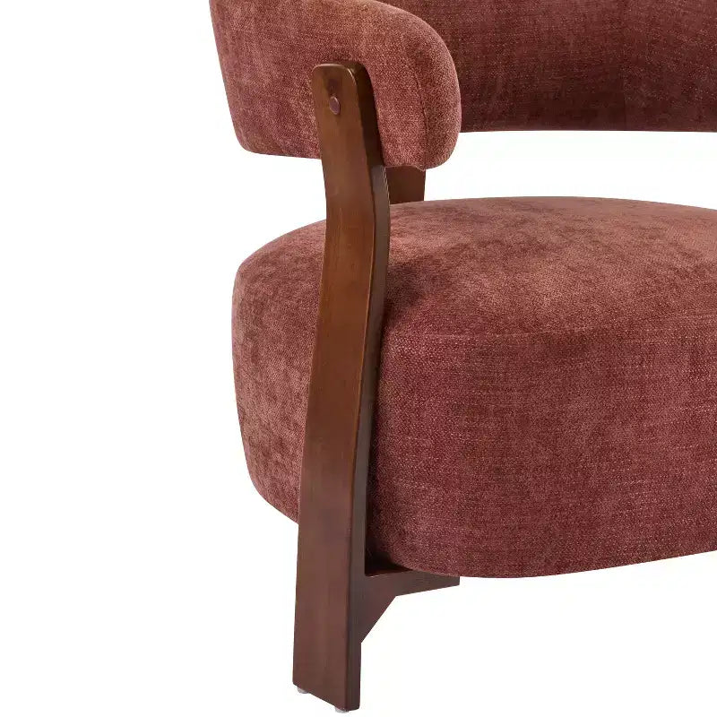 Christopher Knight Home Arnaud Chaise d'appoint moderne en bois courbé et rembourrée