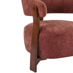 Christopher Knight Home Arnaud Chaise d'appoint moderne en bois courbé et rembourrée