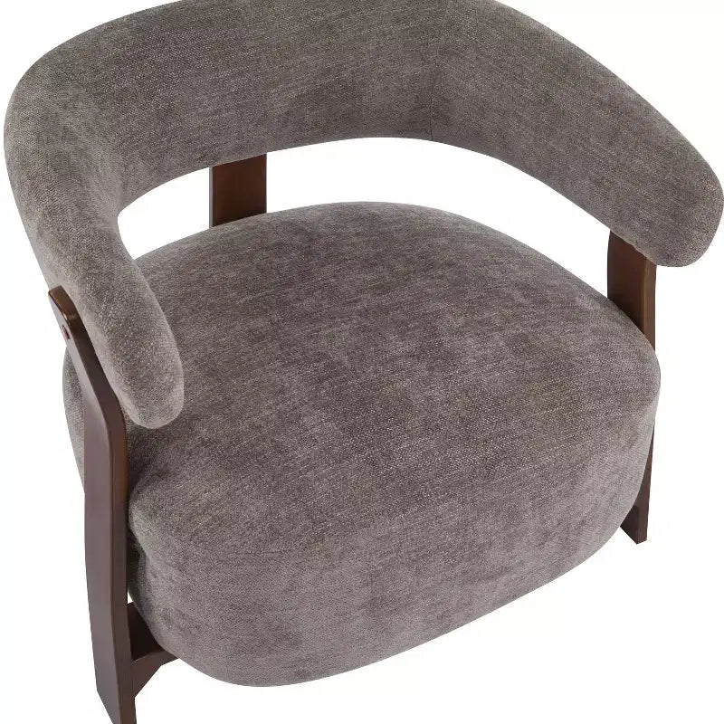 Christopher Knight Home Arnaud Chaise d'appoint moderne en bois courbé et rembourrée