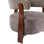 Christopher Knight Home Arnaud Chaise d'appoint moderne en bois courbé et rembourrée