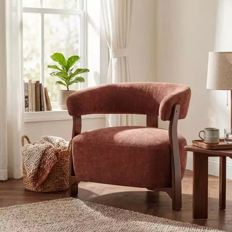 Christopher Knight Home Arnaud Chaise d'appoint moderne en bois courbé et rembourrée
