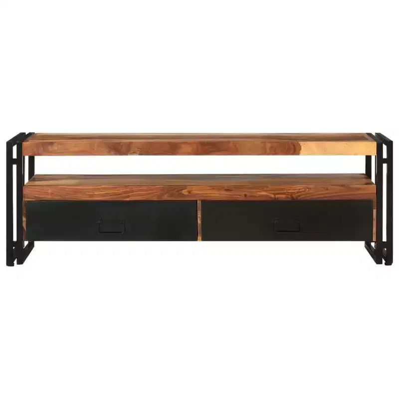 vidaXL TV Cabinet Natural wood color, black