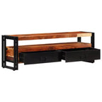 vidaXL Meuble TV Couleur bois naturel, noir