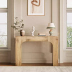 Table console de 100 cm COZONY avec tiroir de rangement, table de canapé industrielle de style ferme pour entrée, salon, couloir, vestibule