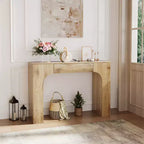 Table console de 100 cm COZONY avec tiroir de rangement, table de canapé industrielle de style ferme pour entrée, salon, couloir, vestibule