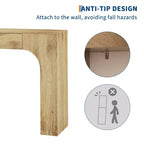 Table console de 100 cm COZONY avec tiroir de rangement, table de canapé industrielle de style ferme pour entrée, salon, couloir, vestibule