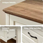Commode 6 tiroirs pour chambre à coucher, 120 cm avec texture naturelle, grands tiroirs, commode de style rustique pour chambre à coucher, salon, couloir