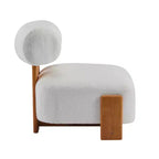 Chaise Christopher Knight Home Orla contemporaine en hévéa et bouclette