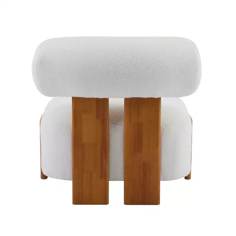 Chaise Christopher Knight Home Orla contemporaine en hévéa et bouclette