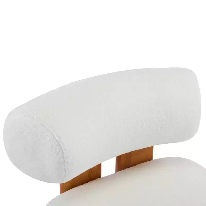Chaise Christopher Knight Home Orla contemporaine en hévéa et bouclette