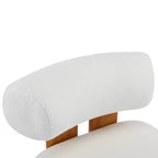 Chaise Christopher Knight Home Orla contemporaine en hévéa et bouclette