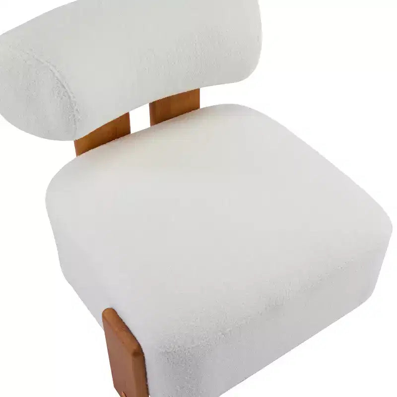 Chaise Christopher Knight Home Orla contemporaine en hévéa et bouclette