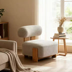 Chaise Christopher Knight Home Orla contemporaine en hévéa et bouclette