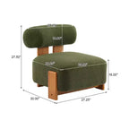 Chaise Christopher Knight Home Orla contemporaine en hévéa et bouclette