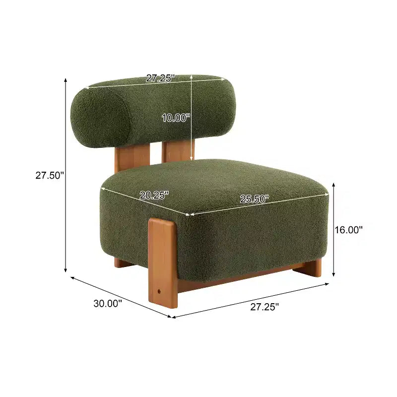 Chaise Christopher Knight Home Orla contemporaine en hévéa et bouclette