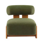 Chaise Christopher Knight Home Orla contemporaine en hévéa et bouclette