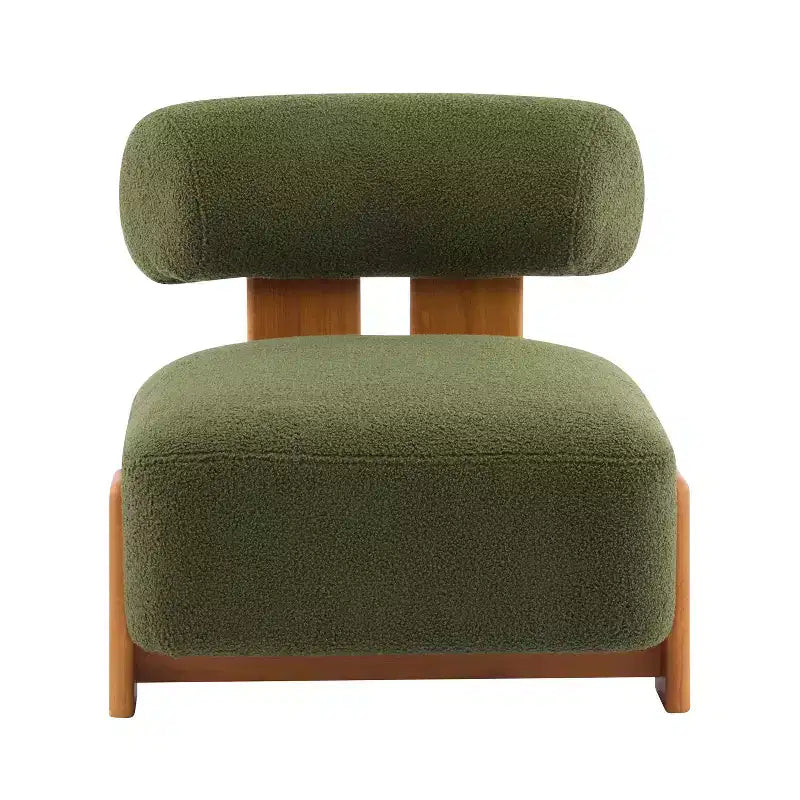 Chaise Christopher Knight Home Orla contemporaine en hévéa et bouclette