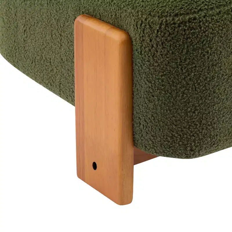 Chaise Christopher Knight Home Orla contemporaine en hévéa et bouclette