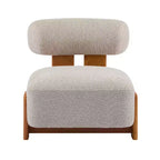 Chaise Christopher Knight Home Orla contemporaine en hévéa et bouclette