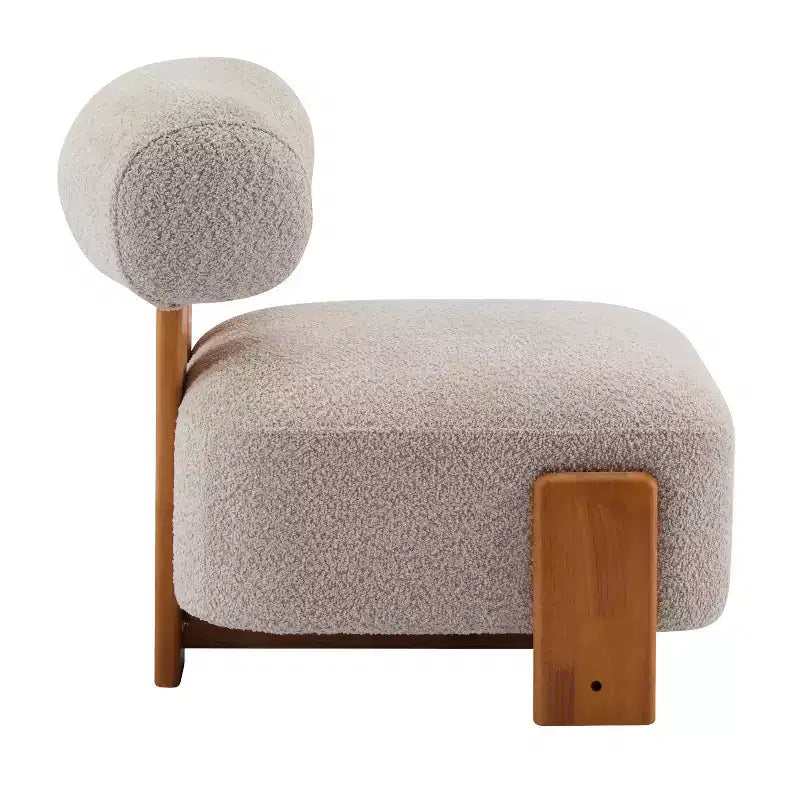 Chaise Christopher Knight Home Orla contemporaine en hévéa et bouclette