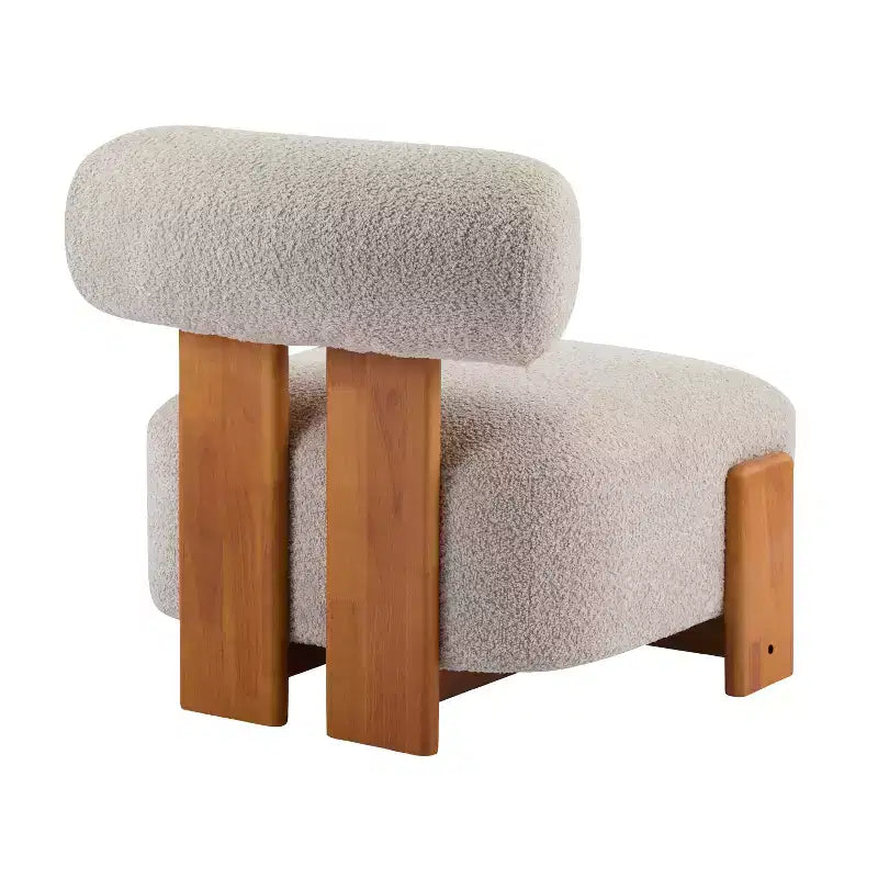 Chaise Christopher Knight Home Orla contemporaine en hévéa et bouclette