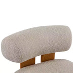Chaise Christopher Knight Home Orla contemporaine en hévéa et bouclette