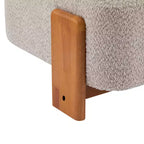 Chaise Christopher Knight Home Orla contemporaine en hévéa et bouclette