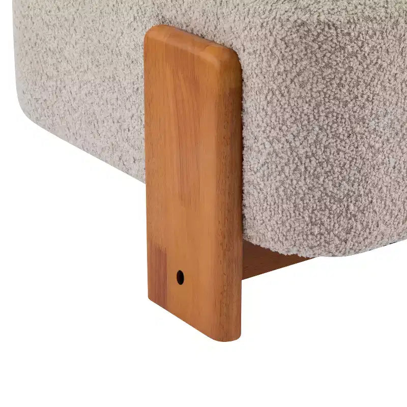 Chaise Christopher Knight Home Orla contemporaine en hévéa et bouclette