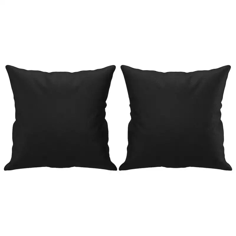 Canapé 2 places Noir 75 % polychlorure de vinyle, 20 % polyester, 5 % coton