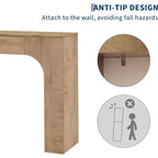 Console étroite de 119 cm avec tiroir, table de console de style ferme, table basse derrière le canapé, pour entrée, salon, foyer, chambre