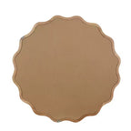 PexFix 36 Miroir décoratif rond ondulé avec cadre en bois massif Miroir mural moderne de style ferme pour chambre à coucher, salle de bain, salon, entrée Bois naturel