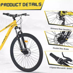 VTT Whisen 27.5 avec dérailleur arrière 8 vitesses, suspension avant, cadre en acier