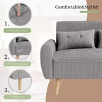 Canapé Causeuse Moderne Compact Celebalcony, Canapé 2 Places Rembourré pour Petits Espaces, Salon, Studio, Appartement avec 2 Oreillers