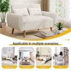 Canapé Causeuse Moderne Compact Celebalcony, Canapé 2 Places Rembourré pour Petits Espaces, Salon, Studio, Appartement avec 2 Oreillers